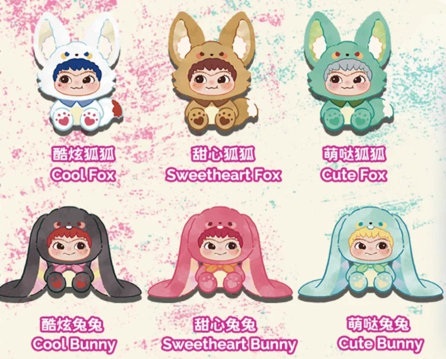 WAKUKU Handicraft World Blind Box – Full Set of 6 (Fox & Bunny)